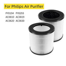 Load image into Gallery viewer, Filter For Philips Air Purifier AC0820 / AC0830 / AC0810 / AC0819, FY0194 HEPA, FY0293 Activated Carbon