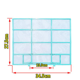 Filter Mesh For Midea Air Conditioner Replacement 1/1.5/2 HP Wall-Mounted Indoor Units, 29x27.5cm, 34.5x27.5cm, 32x27.5cm, 25.3x28cm, 30x29cm, 29.7x28cm, 37.7x29.4cm, 37.5x33cm, 28.2x26.5cm, 30.2x28cm, 35.9x43.7cm, 32.5x32cm, 30x32cm, 27x26.5cm, 28.5x2...