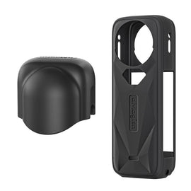 For Insta360 X5 Action Camera Protective Accessories, aMagisn Body Case+Lens Cap Black, aMagisn Body Case+Lens Cap Gray, aMagisn Body Case Black, aMagisn Body Case Gray
