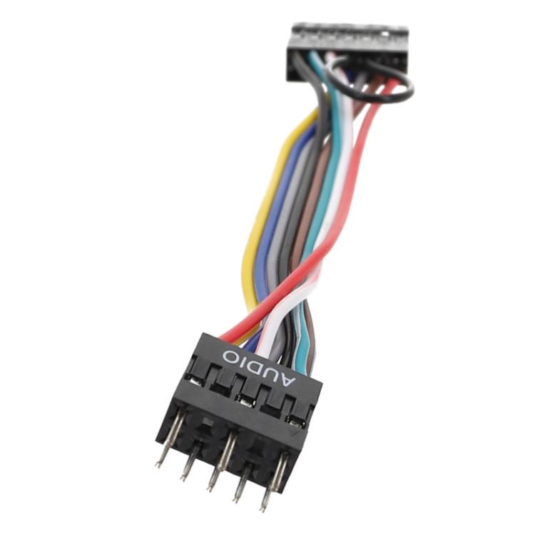 For Lenovo Motherboards In ATX Chassis Front 13 Holes To 9 Pin Cable, 13 Holes To 9 Pin