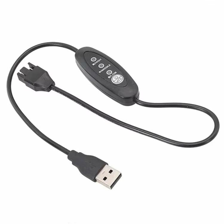 USB To Small 4 Pin Booster Cable Adjustable Speed USB To 12V Case Fan Cable, 50cm, 98cm