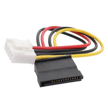 Load image into Gallery viewer, DVR Power Cable 4P To SATA 15P HDD Cable, 4P To SATA 15P