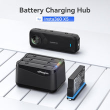 Load image into Gallery viewer, For Insta360 X5 Camera AMagisn Battery Charger Fast Charging Station For 3 Batteries Simultaneously