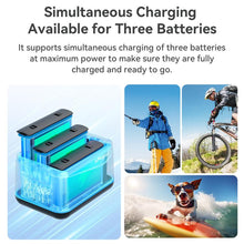 Load image into Gallery viewer, For Insta360 X5 Camera AMagisn Battery Charger Fast Charging Station For 3 Batteries Simultaneously