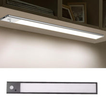 Load image into Gallery viewer, Rechargeable Motion Sensor Light Bar Cabinet Wardrobe Lamp With Remote Control, 20cm Silver, 40cm Silver, 60cm Silver, 80cm Silver, 20cm Black, 40cm Black, 60cm Black, 80cm Black