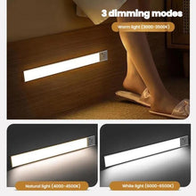 Load image into Gallery viewer, Rechargeable Motion Sensor Light Bar Cabinet Wardrobe Lamp With Remote Control, 20cm Silver, 40cm Silver, 60cm Silver, 80cm Silver, 20cm Black, 40cm Black, 60cm Black, 80cm Black