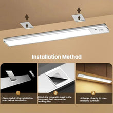 Load image into Gallery viewer, Rechargeable Motion Sensor Light Bar Cabinet Wardrobe Lamp With Remote Control, 20cm Silver, 40cm Silver, 60cm Silver, 80cm Silver, 20cm Black, 40cm Black, 60cm Black, 80cm Black