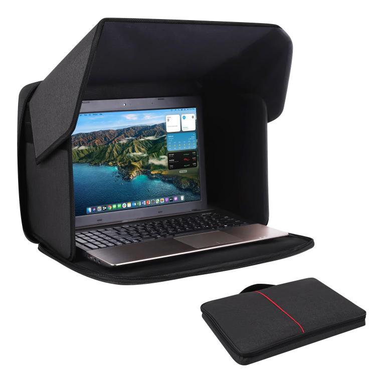 16-Inch Laptop Bag Sun Shade Foldable Anti-Glare Privacy Screen Cover for Outdoor Use, 16 inch