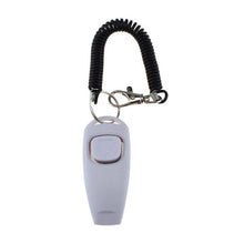 Load image into Gallery viewer, 2 In 1 Pet Training Clicker Dog Whistle With Long Wristband