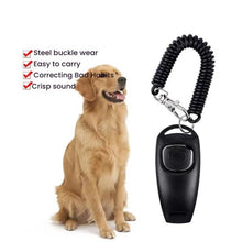 Load image into Gallery viewer, 2 In 1 Pet Training Clicker Dog Whistle With Long Wristband