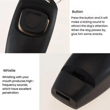 Load image into Gallery viewer, 2 In 1 Pet Training Clicker Dog Whistle With Long Wristband