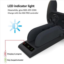 Load image into Gallery viewer, For Nintendo Switch 2 Pro &amp; Joy-Con Controllers 3-in-1 Charging Dock with LED Indicators