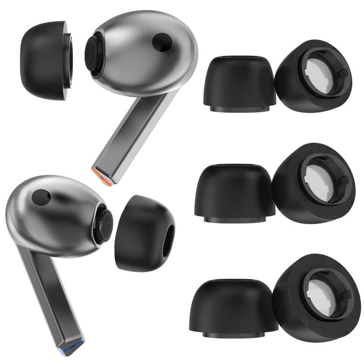 For Samsung Galaxy Buds3 Pro AhaStyle WG168 Memory Foam Anti-Slip Anti-Loss Earplug Cap, S+M+L