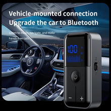 Load image into Gallery viewer, 2-In-1 Bluetooth 5.4 Transmitter &amp; Receiver AUX Car/Travel Adapter with 3.5mm Jack, TF Card Slot, Lapel Clip Design, M20