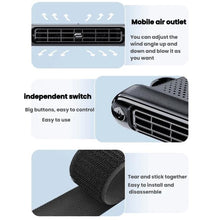 Load image into Gallery viewer, Car Rear Seat USB Plug-in Dual Turbine Silent Bladeless Electric Fan