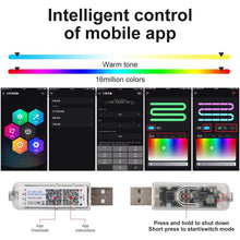 Load image into Gallery viewer, 3 Control App Remote Control Colorful Car Interior Ambient Lighting Modified LED Acrylic USB Car Ambient Lighting, 110cm+75cm x 4+35cm+Footlight x 4 10 In 1, 110cm+75cm x 4+35cm 6 In 1, 110cm, 110cm x 2 2 In 1, 110cm x 3 3 In 1, 110cm x 4 4 In 1       ...