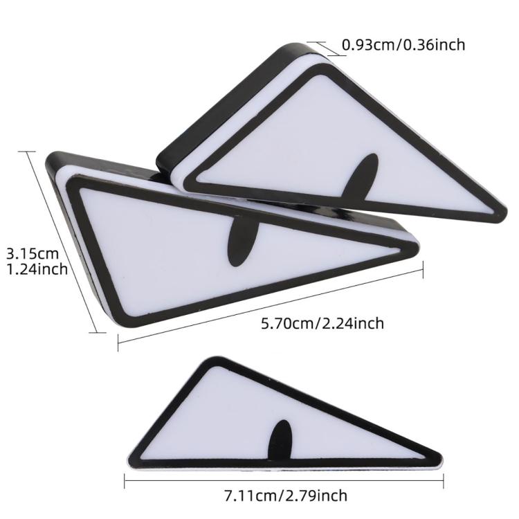2pcs Motorcycle License Plate Screw Light Modifications Universal Decorative Car Lights, Triangle Light Blue, Triangle Light Red, Triangle Light Green, Semicircular Light Blue, Semicircular Light Red, Semicircular Light Green