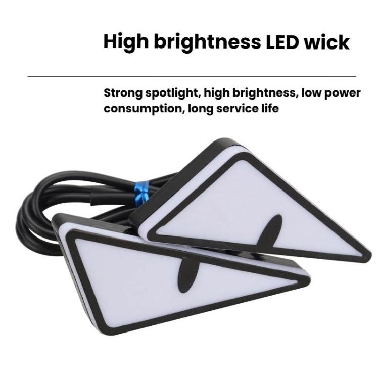 2pcs Motorcycle License Plate Screw Light Modifications Universal Decorative Car Lights, Triangle Light Blue, Triangle Light Red, Triangle Light Green, Semicircular Light Blue, Semicircular Light Red, Semicircular Light Green