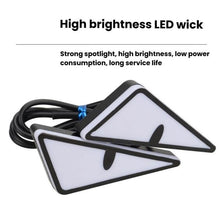 Load image into Gallery viewer, 2pcs Motorcycle License Plate Screw Light Modifications Universal Decorative Car Lights, Triangle Light Blue, Triangle Light Red, Triangle Light Green, Semicircular Light Blue, Semicircular Light Red, Semicircular Light Green