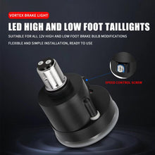Load image into Gallery viewer, Highlight Motorcycle Rotating Brake Lights LED Tail Lights Modified Car Lights, Windmill, Gear, Bauhinia Flower, Whirlwind, Million Flowers, Compass