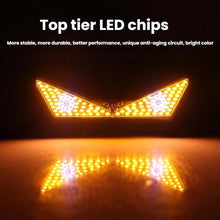 Load image into Gallery viewer, Motorcycle License Plate Screw Light Universal Decorative Accessory Headlight for Customization, Triangle Light White Yellow Flashing, Triangle Light Red Blue Flashing, Semicircular Light White Yellow Flashing, Semicircular Light Red Blue Flashing     ...
