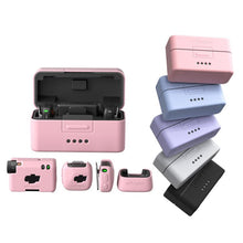 Load image into Gallery viewer, For DJI Mic Mini aMagisn MP01 Silicone Protective Case, 3 In 1 Black, 3 In 1 Gray, 3 In 1 Pink, 3 In 1 Purple, 3 In 1 Blue, 4 In 1 Black, 4 In 1 Gray, 4 In 1 Pink, 4 In 1 Purple, 4 In 1 Blue