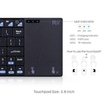 Load image into Gallery viewer, Rii K12+ Office Computer Notebook Silent 2.4GHz Wireless Mini Keyboard