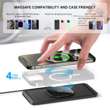 Load image into Gallery viewer, Car Magnetic Avoid Camera Wireless Charging Anti-slip Pad, USB Interface 1m, TYPE-C Interface 1m, USB Interface 0.3m, TYPE-C interface 0.3m