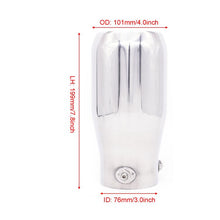 Load image into Gallery viewer, 76MM Automotive Stainless Steel Double-layer Muffler Exhaust Pipe