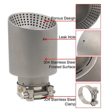 Load image into Gallery viewer, Car Inclined Stainless Steel Muffler Exhaust Pipe, 76x101mm Black, 76x101mm Silver, 76x114mm Black, 76x114mm Silver