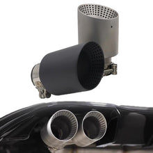 Load image into Gallery viewer, Car Inclined Stainless Steel Muffler Exhaust Pipe, 76x101mm Black, 76x101mm Silver, 76x114mm Black, 76x114mm Silver