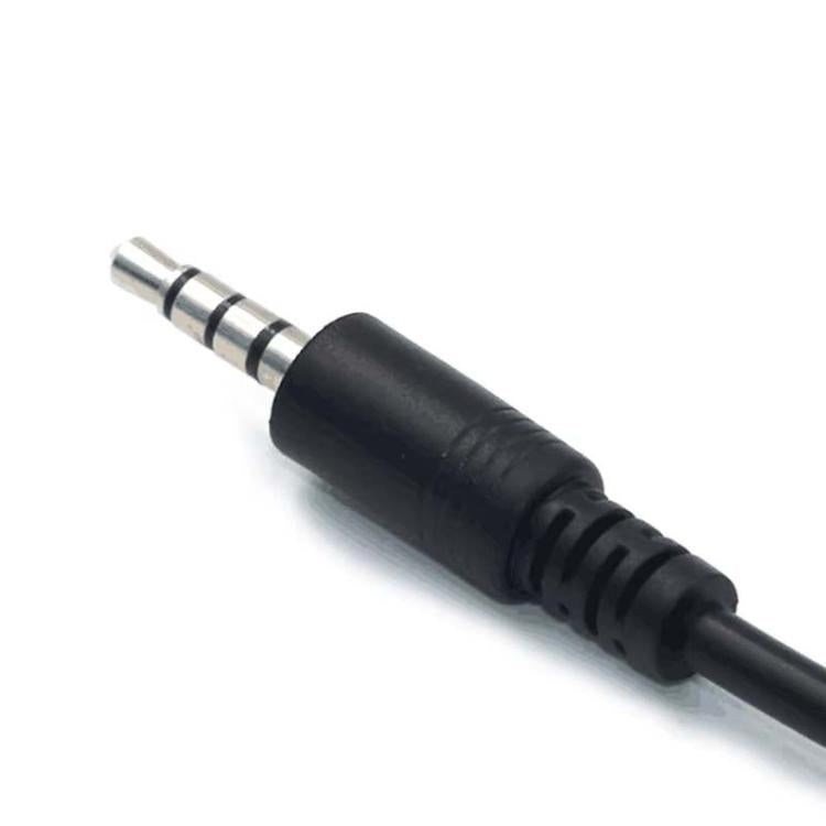 10pcs 3.5mm Male Round Head To USB 2.0 Female USB Disk Car MP3 Data Transmission Cable, 10pcs