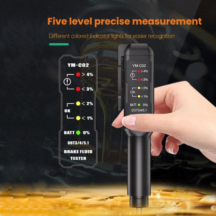 Automobile Brake Oil Detection Pen Brake Fluid Moisture Tester, YM-C02