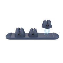 Load image into Gallery viewer, AhaStyle PT-CY15 3 In 1 Magnetic Silicone Cable Organizer Desktop Cable Storage Stand