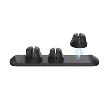 Load image into Gallery viewer, AhaStyle PT-CY15 3 In 1 Magnetic Silicone Cable Organizer Desktop Cable Storage Stand