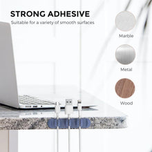 Load image into Gallery viewer, AhaStyle PT-CY15 3 In 1 Magnetic Silicone Cable Organizer Desktop Cable Storage Stand