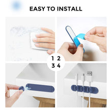 Load image into Gallery viewer, AhaStyle PT-CY15 3 In 1 Magnetic Silicone Cable Organizer Desktop Cable Storage Stand