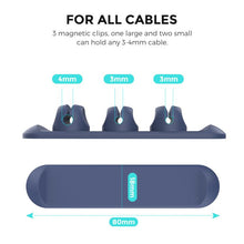 Load image into Gallery viewer, AhaStyle PT-CY15 3 In 1 Magnetic Silicone Cable Organizer Desktop Cable Storage Stand