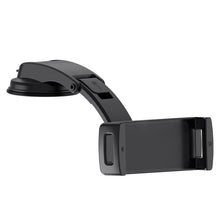 Load image into Gallery viewer, 6-15 Inch Double Pull Car Tablet Mobile Phone Holder, Lock Hook Silicone, Silicone Suction Cup Set
