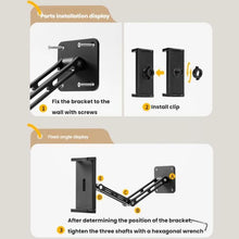 Load image into Gallery viewer, 4-12.9 Inch Aluminum Alloy Rotating Cantilever Wall Mount For Phones And Tablets, Long Version, Short Version