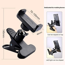 Load image into Gallery viewer, Metal Clamp Gimbal Desktop Holder, For Phones, For Phones And Tablets