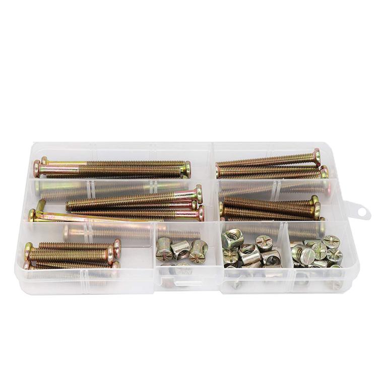 50pcs /Set M6 Colored Zinc Round Head Hexagon Socket Screw Set, 50pcs /Set