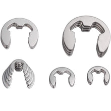 Load image into Gallery viewer, 400pcs /Set 1.5-15mm Stainless Steel E-Type Open Circlips Boxed, 400pcs /Set