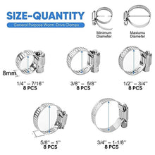 Load image into Gallery viewer, 40pcs /Set Stainless Steel American-Style Heavy-Duty Clamp Kit, 40pcs /Set