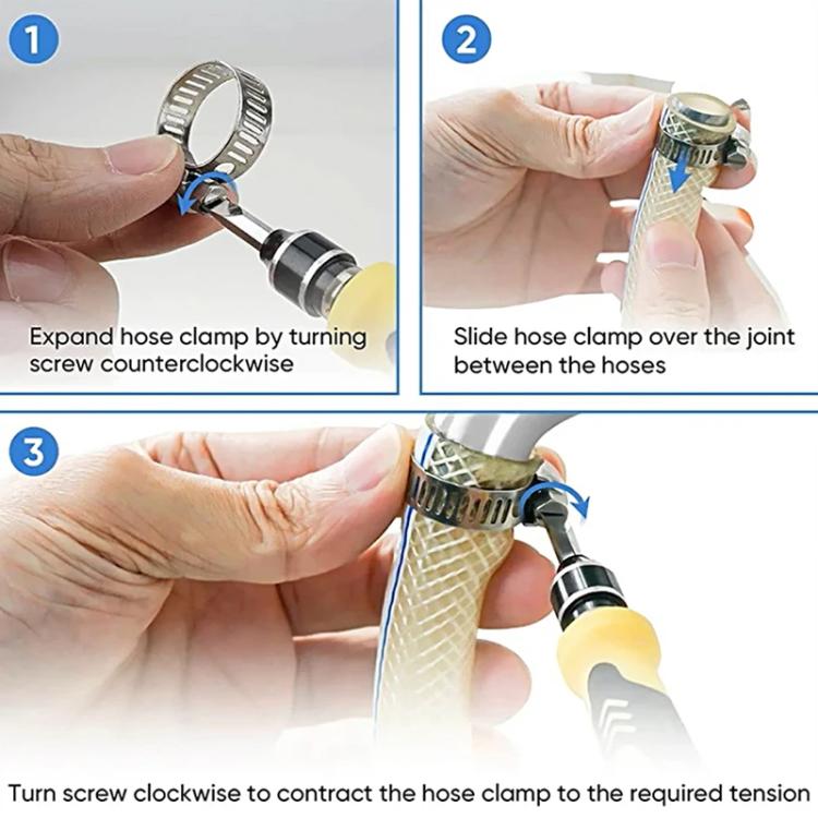 40pcs /Set Stainless Steel American-Style Heavy-Duty Clamp Kit, 40pcs /Set