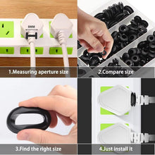 Load image into Gallery viewer, 260pcs /Set Double-Sided O-Ring Rubber Sealing Waterproof Conduit Rings, 260pcs /Set