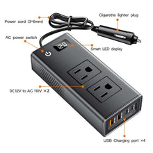Load image into Gallery viewer, DC12V 200W Fast Charging QC3.0 PD Car Cigarette Lighter Portable Inverter, 110V US Plug, 220V Universal