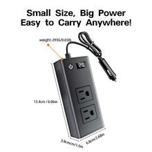 Load image into Gallery viewer, DC12V 200W Fast Charging QC3.0 PD Car Cigarette Lighter Portable Inverter, 110V US Plug, 220V Universal