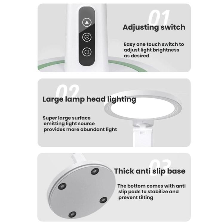 LED Desk Lamp Children Study Reading Eye-Protecting Bedside Light