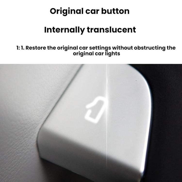 For Tesla 2024+ Model 3 Highland / Model Y Door Button Protective Patch, For Tesla Model 3 Highlan 4pcs /Set